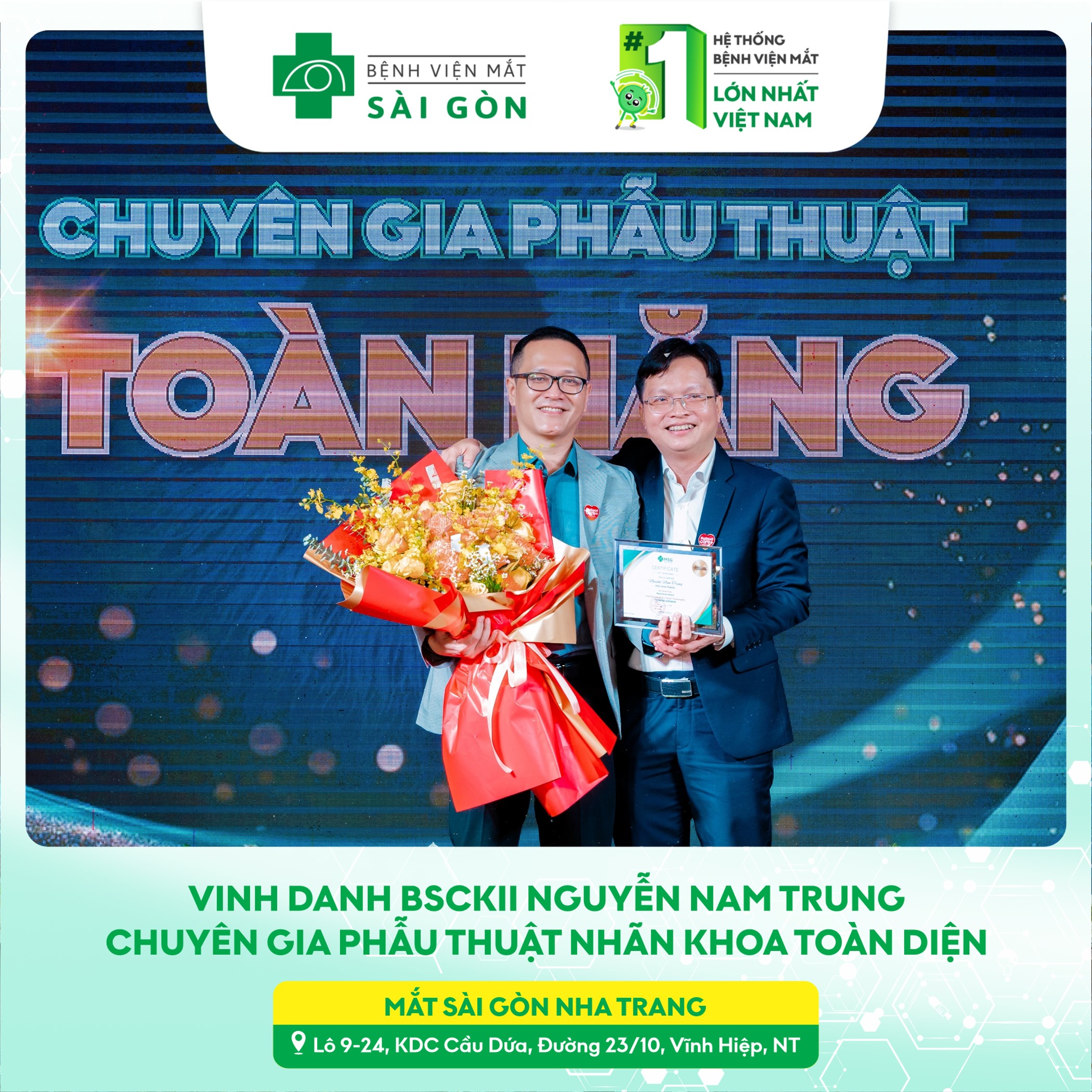 Vinh danh BSCKII Nguyễn Nam Trung - Chuyên Gia Phẫu Thuật Nhãn Khoa Toàn Diện