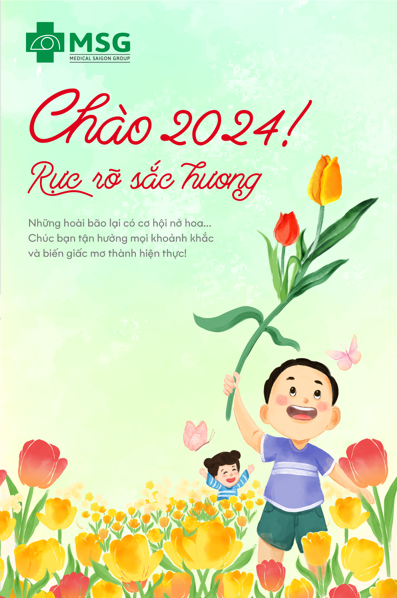 🌻️🎉 CHÀO 2024 - Chúc bạn năm mới, hành trình mới Rực Rỡ Sắc Hương