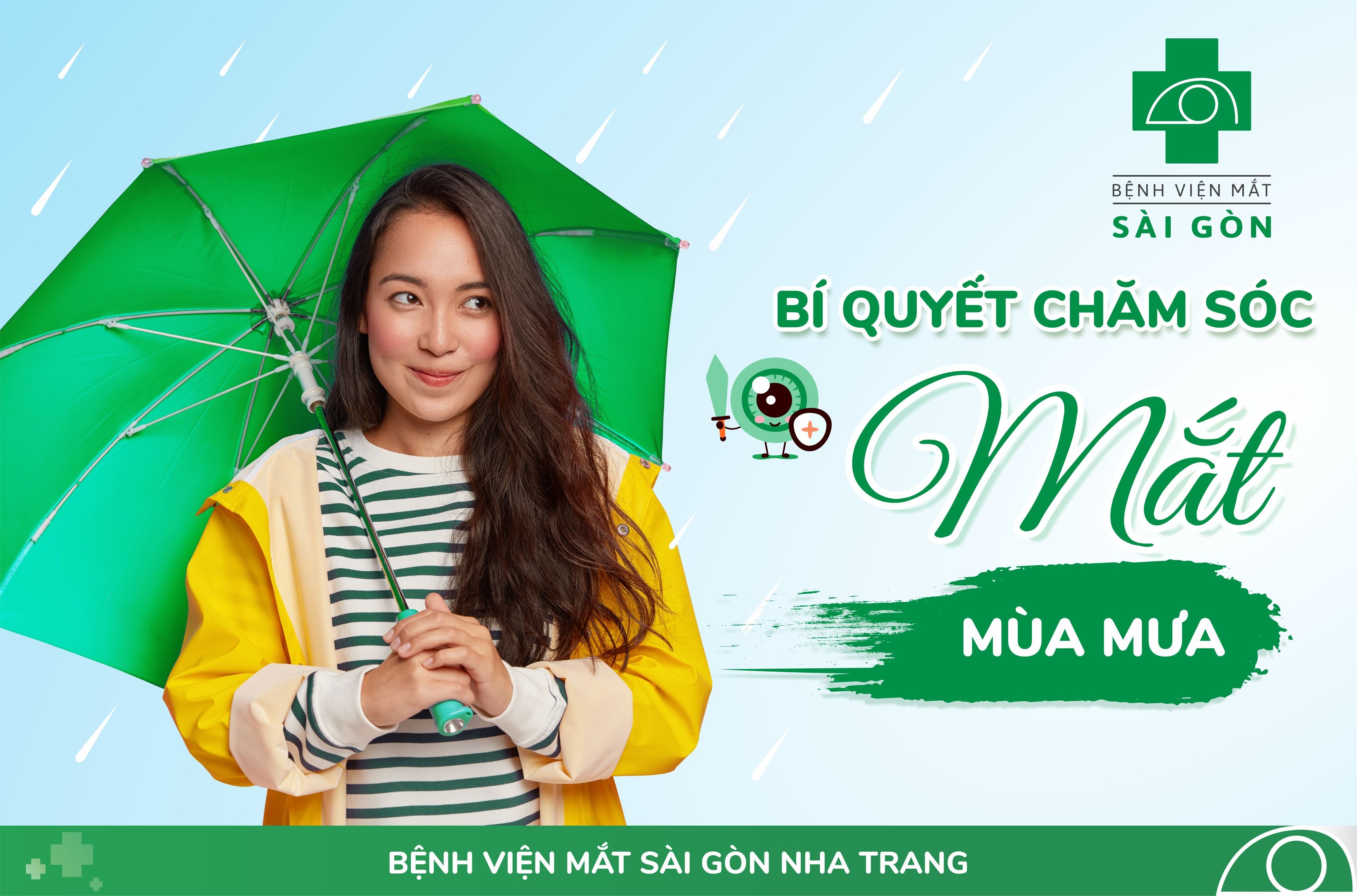 BÍ QUYẾT CHĂM SÓC MẮT VÀO MÙA MƯA