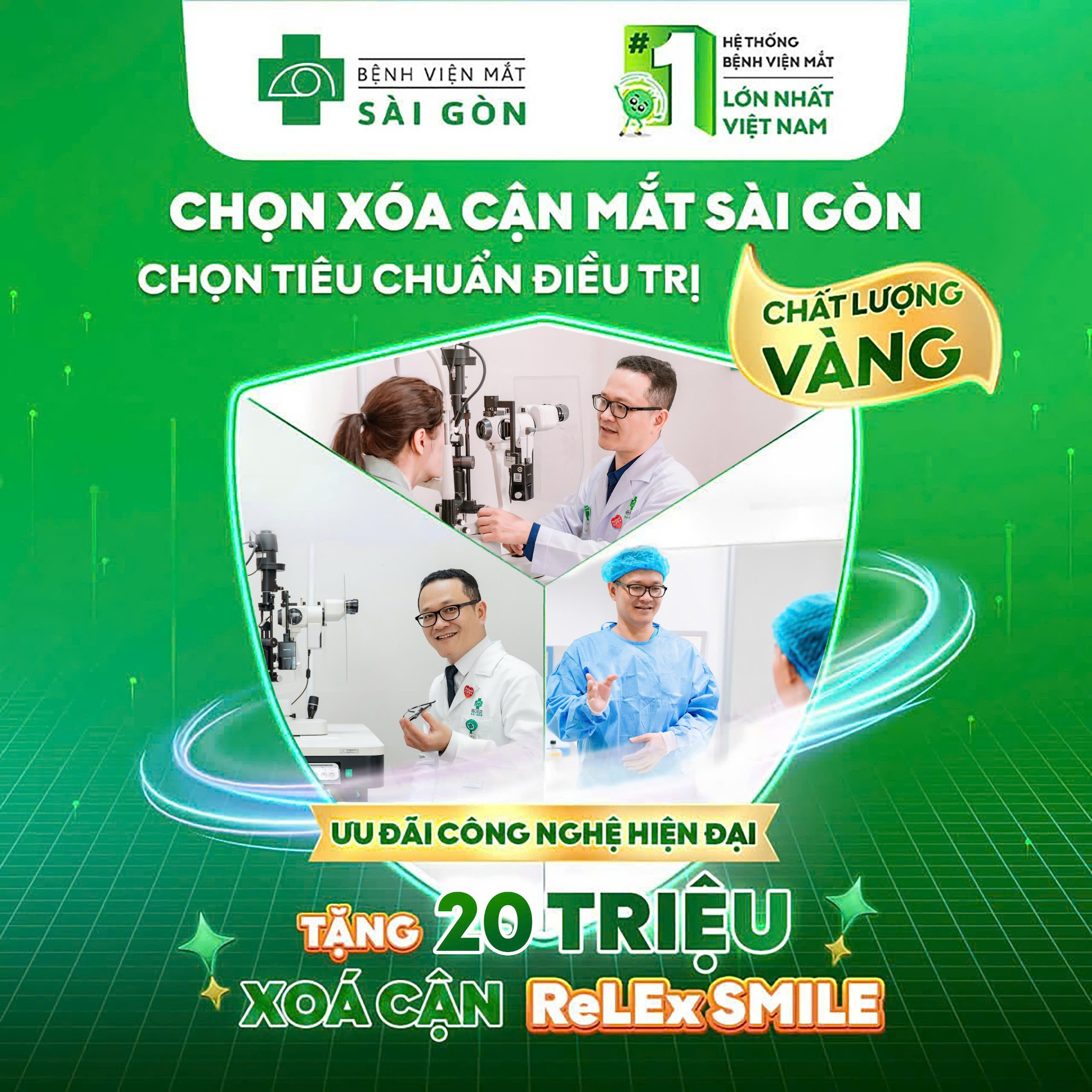  HOÀN THIỆN TIÊU CHUẨN VÀNG VỀ PHẪU THUẬT KHÚC XẠ, DÀNH CHO ĐÔI MẮT BẠN NHỮNG ĐIỀU TỐT NHẤT