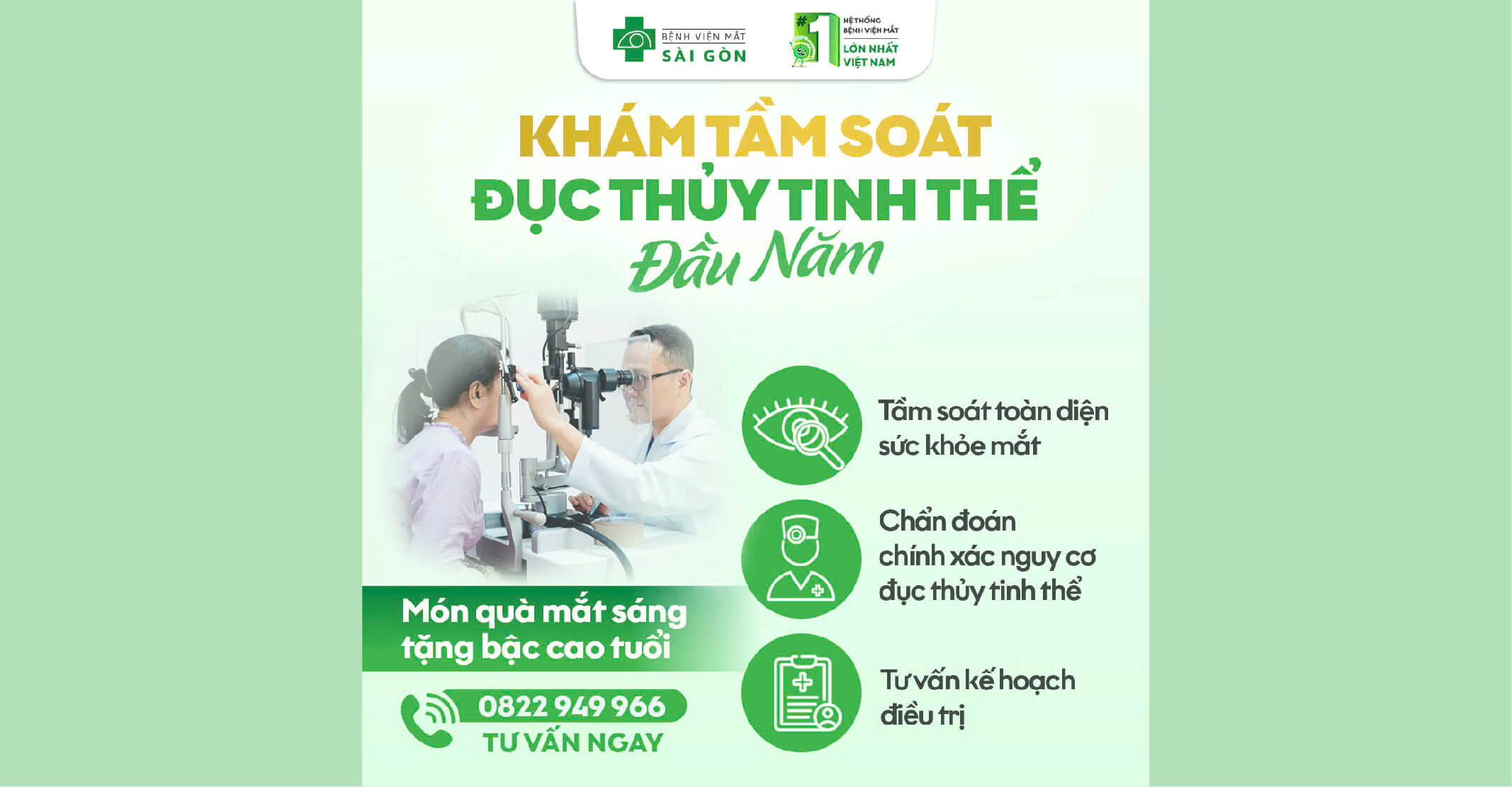 Khám Tầm Soát Đục Thủy Tinh Thể Cho Đôi Mắt Người Thân Yêu